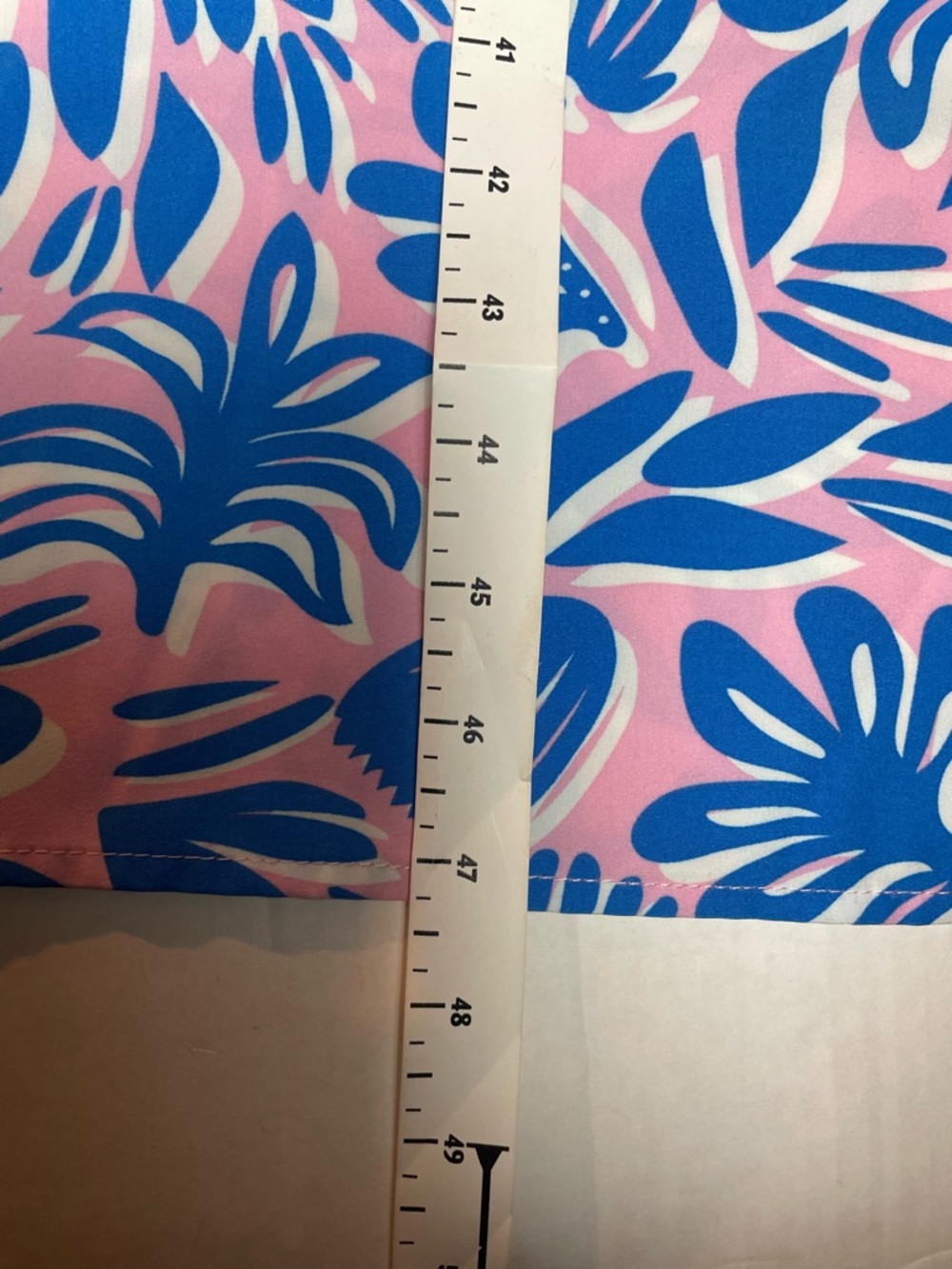 Michelle McDowell Tropical Midi Dress Size M Pink Blue Resort Chic Pocket Slits - Picture 11 of 11